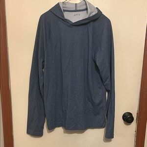 Apt. 9 Men's Heather Blue Hoodie